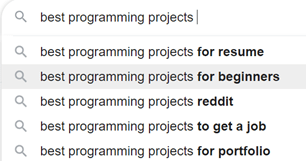 Searching for programming resources